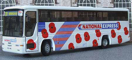 Western National Volvo B10M Plaxton Premiere National Express Poppy Appeal.